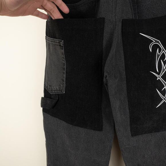 Reworked custom wide leg denim - Picture 5 of 7